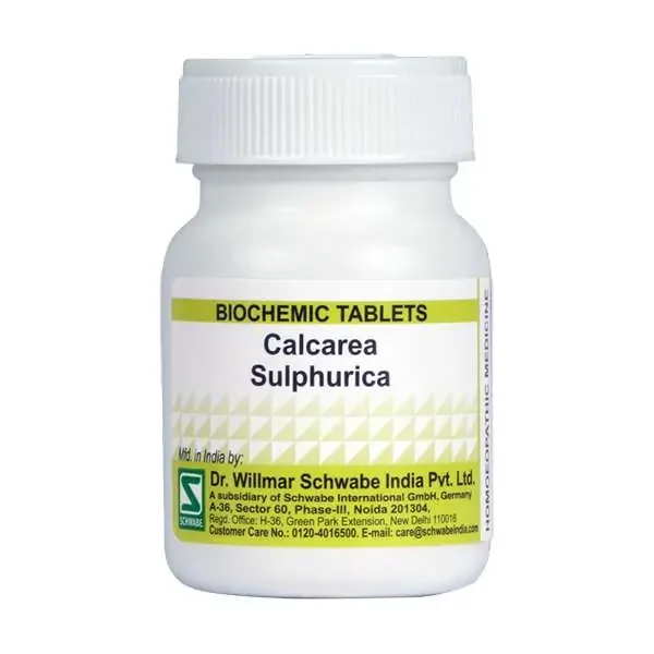 Dr.Willmar Schwabe India Calcarea sulphurica (3x) (20gm.) Tabs.