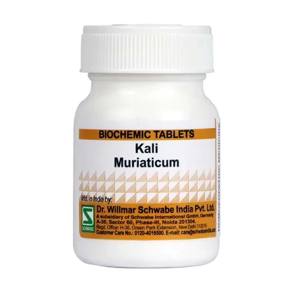 Dr.Willmar Schwabe India Kali Muriaticum (3x) (20gm.) Tabs.