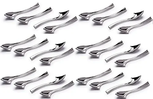 Dynore Set of 24 Classic Side Cut Dessert Spoons