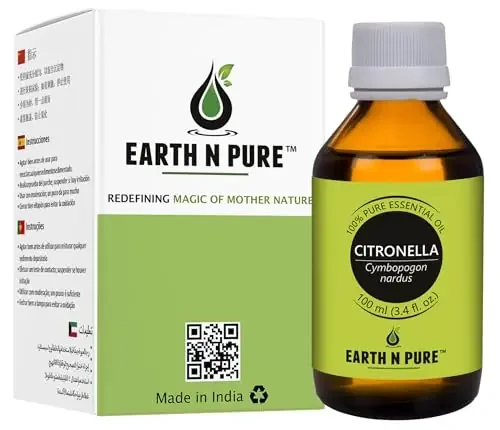 Earth N Pure Essential Oils (Citronella Oil_100 ml)