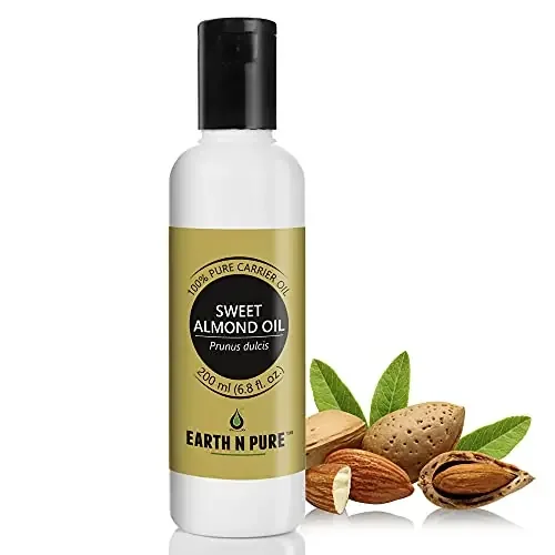 EARTH N PURE Essential Oils (Sweet Almond Oil_200 ml)