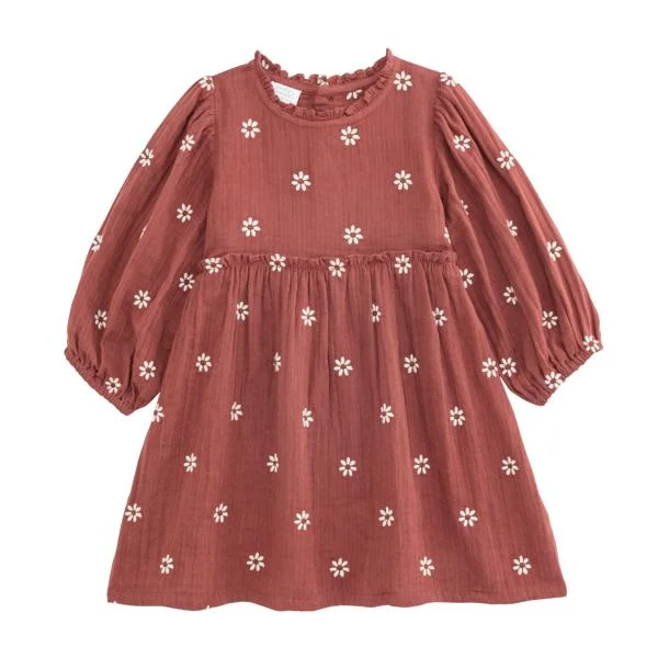 Embrodiery Daisy Gauze Dress