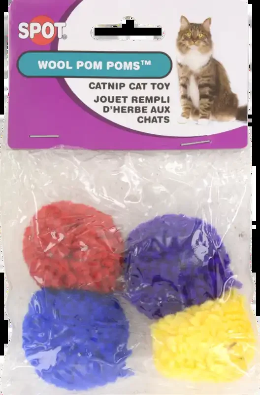 Ethical-Wool Pom Pomsw/Catnip