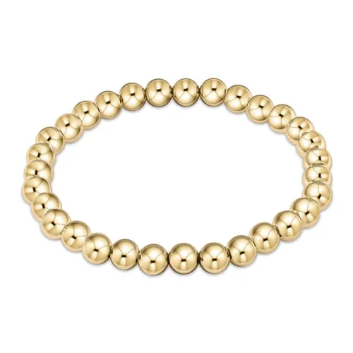 EXTENDS – CLASSIC GOLD 6MM BEAD BRACELET