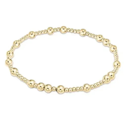 Extends Hope Unwritten 4MM Bead Bracelet Gold 7.5 in