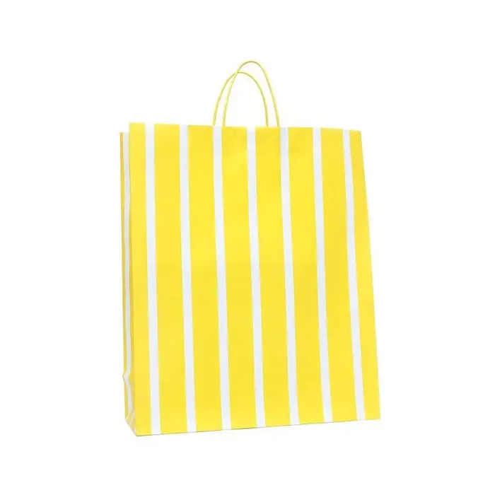 Extra Large Striped Gift Bag White/Yellow – Spritz™