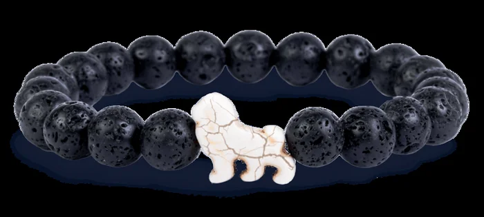 Fahlo The Excursion Bracelet – Lion Lava Stone