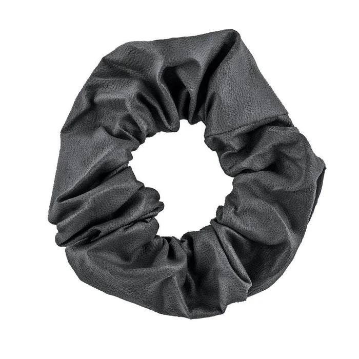 Faux Leather Scrunchie