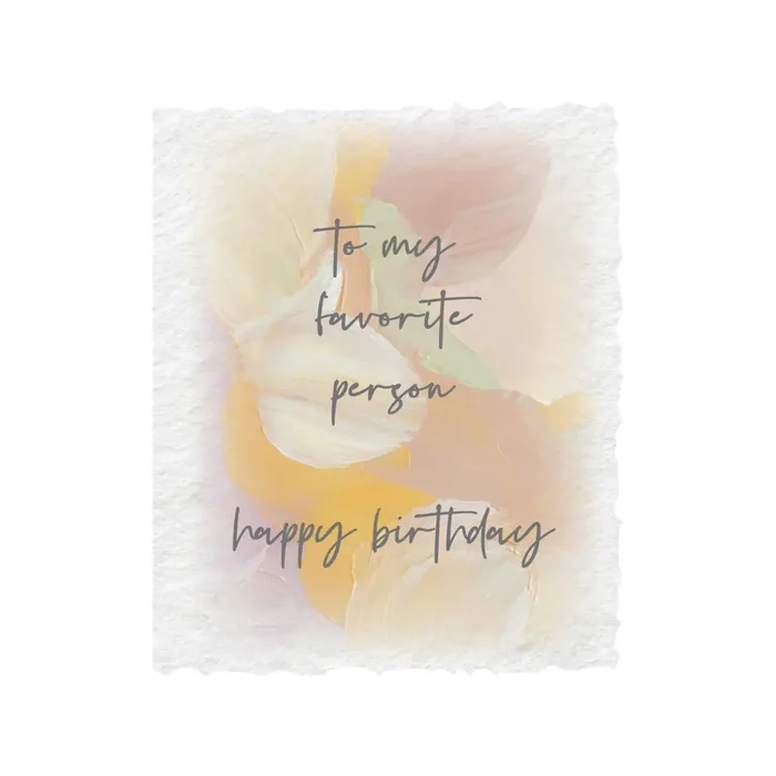 Favorite Person – Letterpress Eco Friendly Card