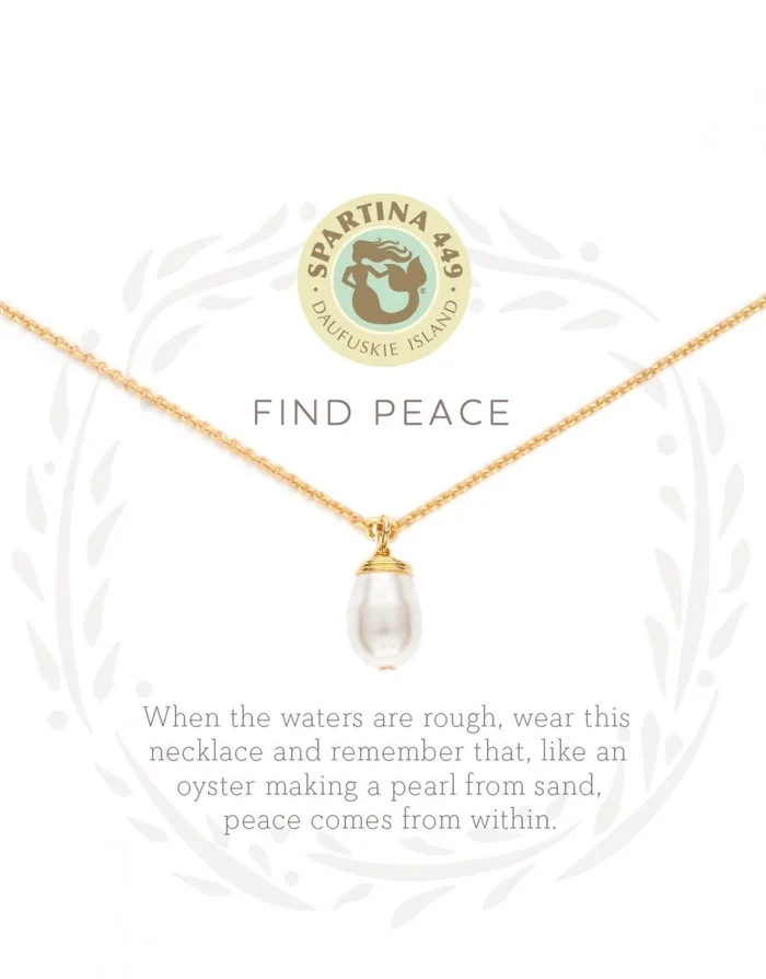FIND PEACE SEA LA VIE NECKLACE