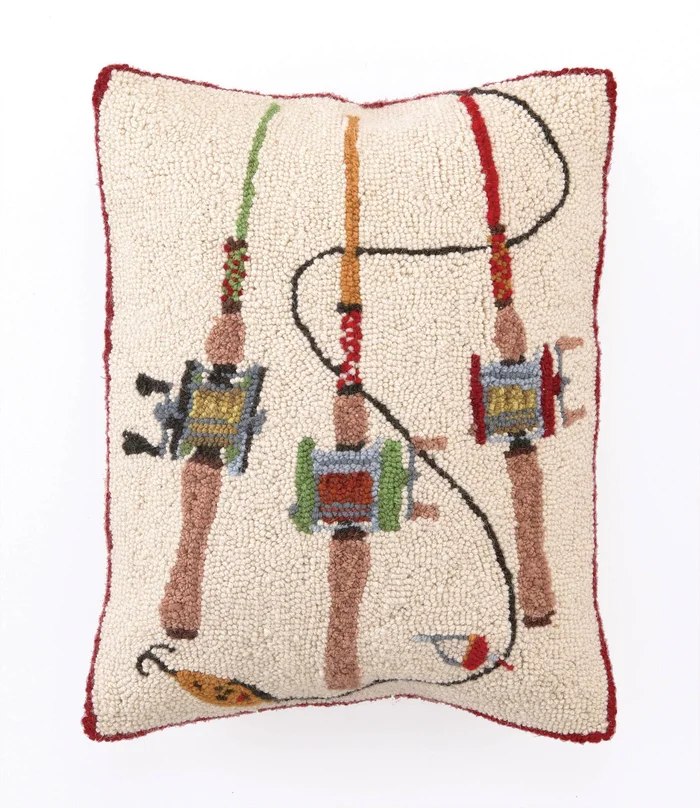 FISHING RODS HOOK PILLOW