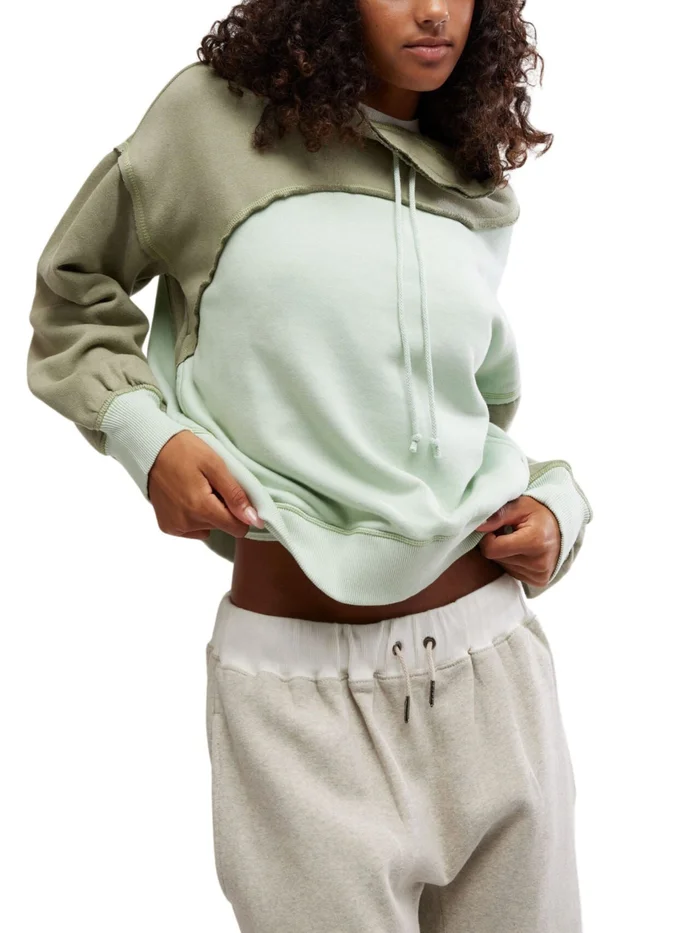 FP Movement Colorblock Homestretch Pullover – Sage Stone Combo
