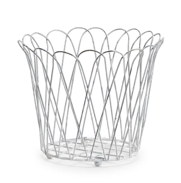 French Wire Round Planter
