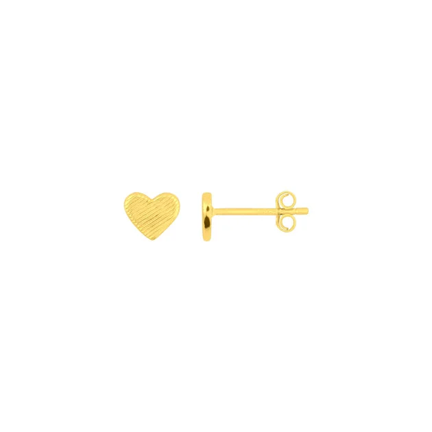 FYB Heart Studs – Gold