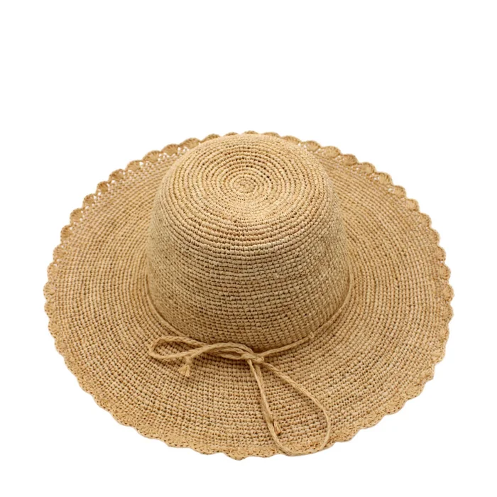 Genevieve Crochet Hat with Lace Edge