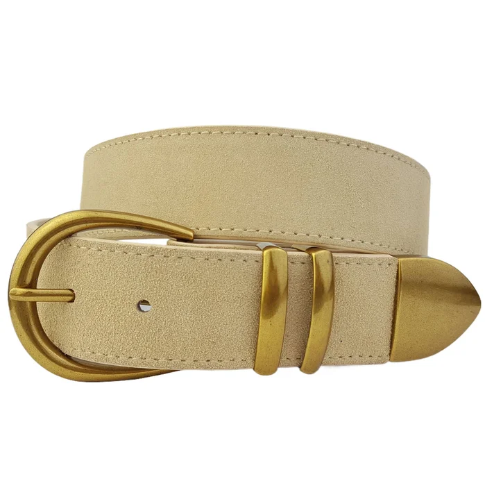 Genuine Suede Leather Belt