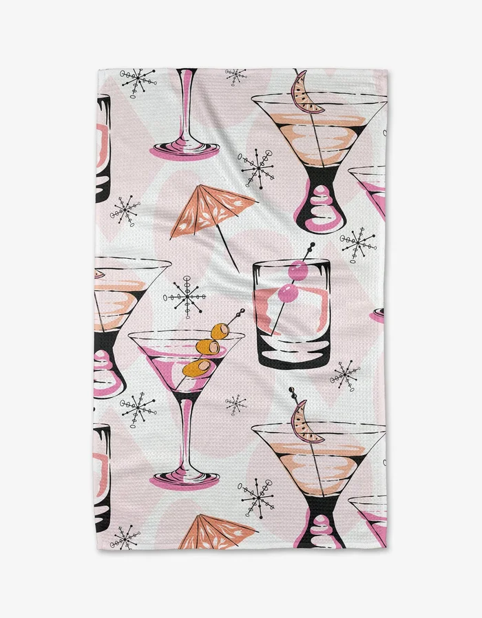 Geometry – Cocktail Hour Tea Towel