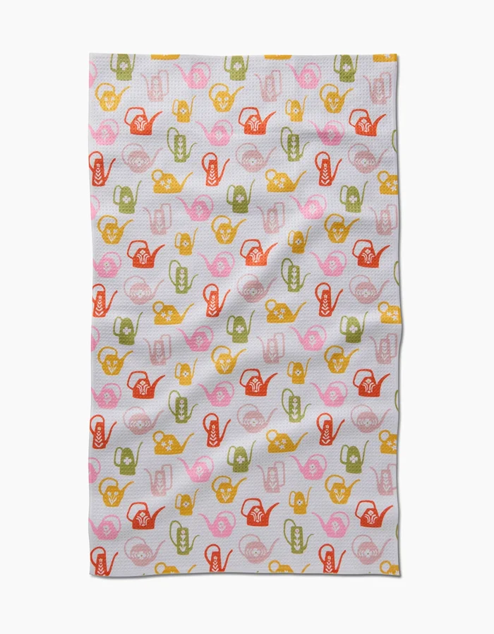 Geometry – Retro Watering Cans Tea Towel