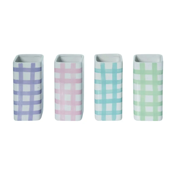 GINGHAM VASE