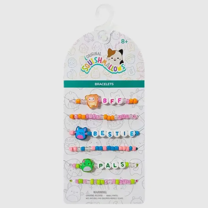 Girls‘ Squishmallows 6pk Elastic Band Friendship Bracelets