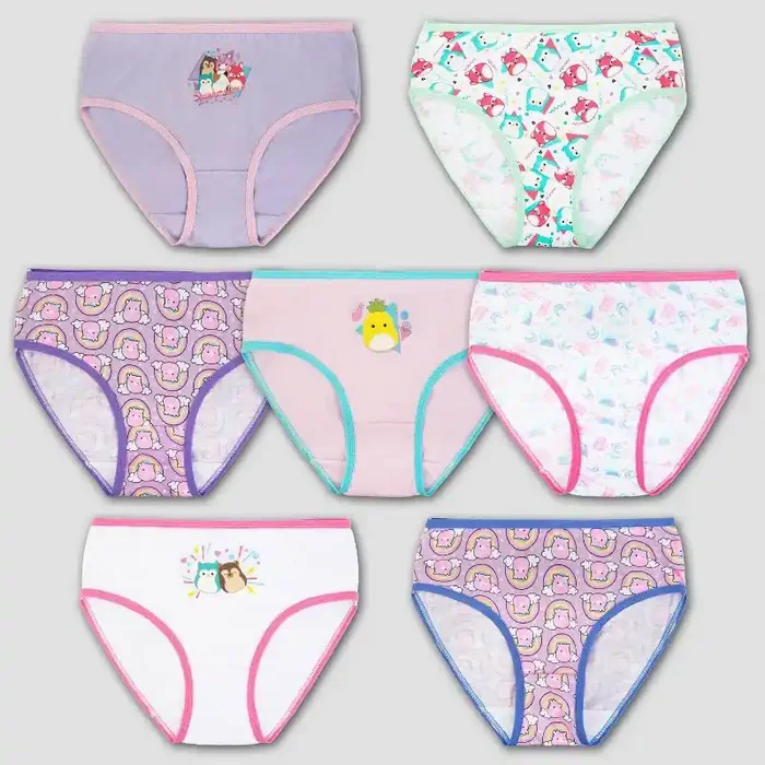 Girls‘ Squishmallows 7pk Briefs – 6