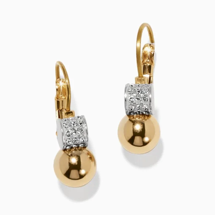 Gold Meridian Petite Pearl Leverback Earrings – Brighton