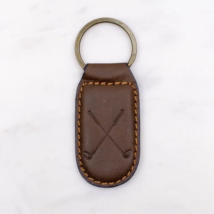 Golf Embossed Keychain