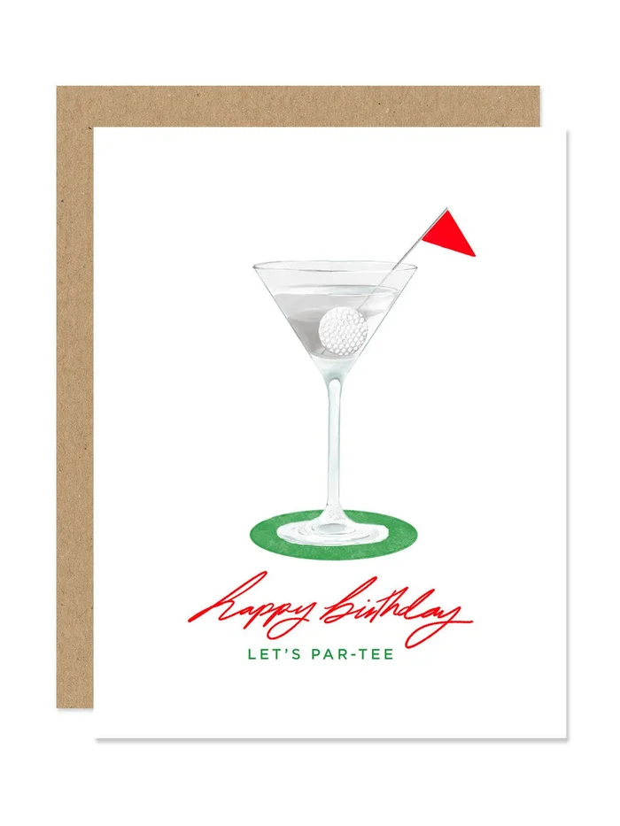 Golf Par-Tee Birthday Card
