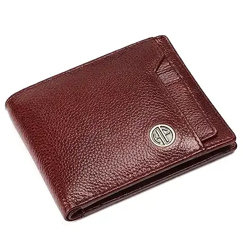 HAMMONDS FLYCATCHER Leather Men‘s RFID Wallet (HF577V), Brown, Classic