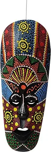 Hand Carved Decorative Mask for Wall Decor Room Decor