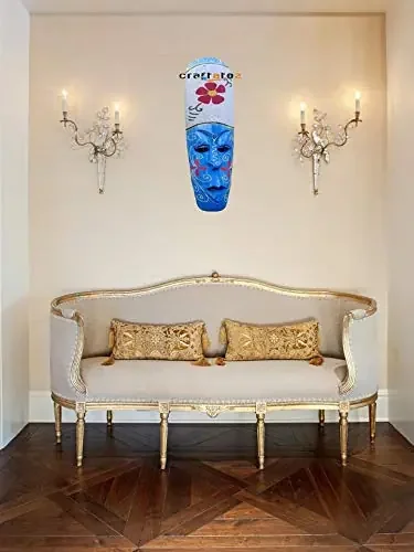 Hand Carved Decorative Mask for Wall Decor Room Decor