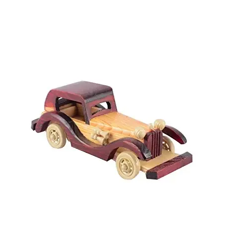 Handcarved Wooden Jeep Toy