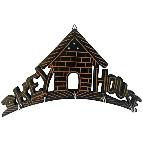 Handcrafted Wooden Key Hanger Wall Hanging Dacor Home House Key Holder Stand for Wall Home Decorative Gifts Item