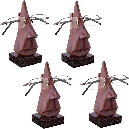 Handmade Wood Spectacle HolderSet of 4