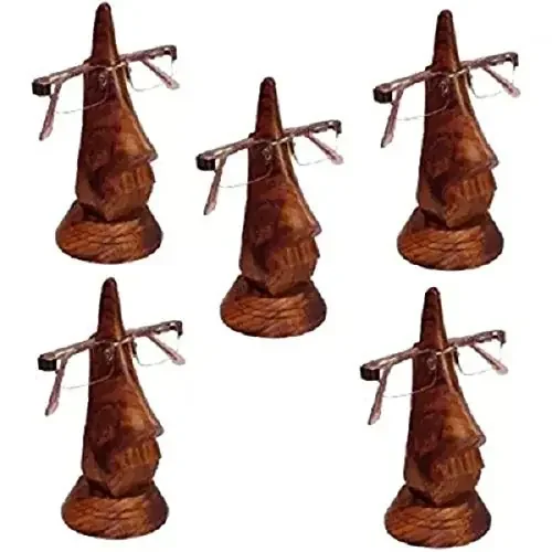 Handmade Wood Spectacle HolderSet of 5