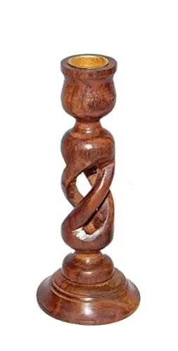 Handmade Wooden Candle HolderSet of 1