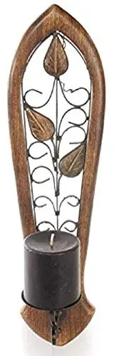 Handmade Wooden Candle HolderSet of 1
