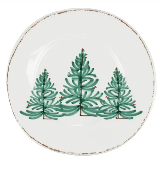 HARVEY/HOLDER: MELAMINE LASTRA HOLIDAY SALAD PLATE