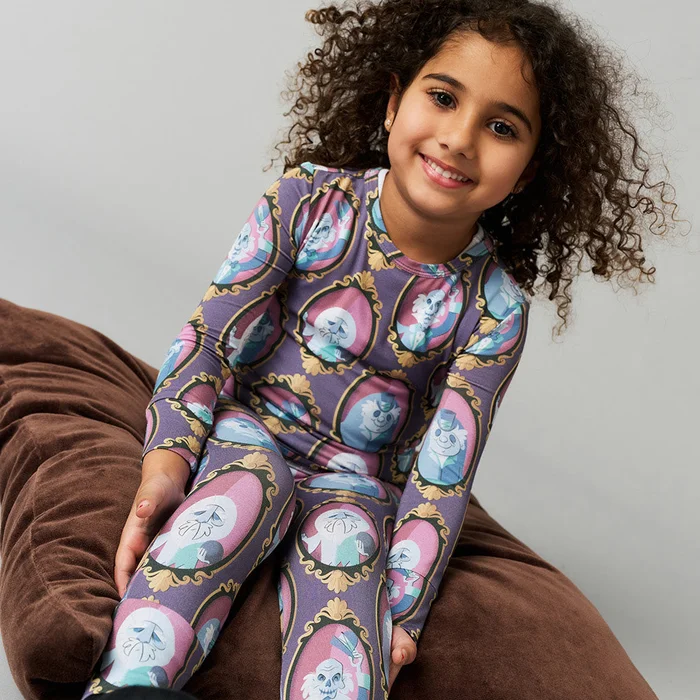 Haunted Mansion Purple Long Sleeve Toddler Pajamas | Disney Hitchhiking Ghosts