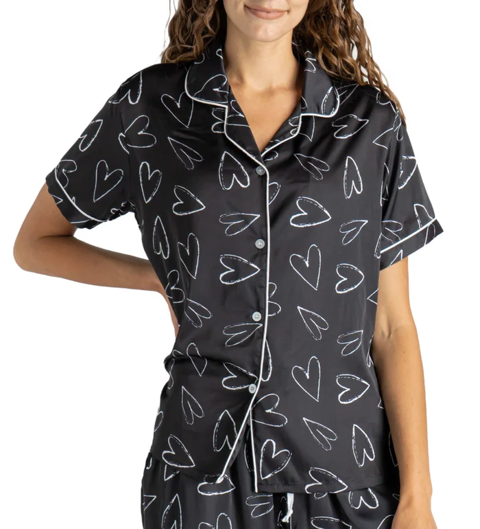 Hello Mello Beauty Sleep Satin Pajama Top
