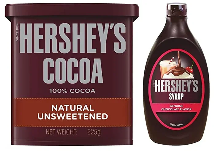 Hershey‘s Cocoa – Natural Unsweetened, 225 G , Hershey‘s Syrup Chocolate, 1.3KG