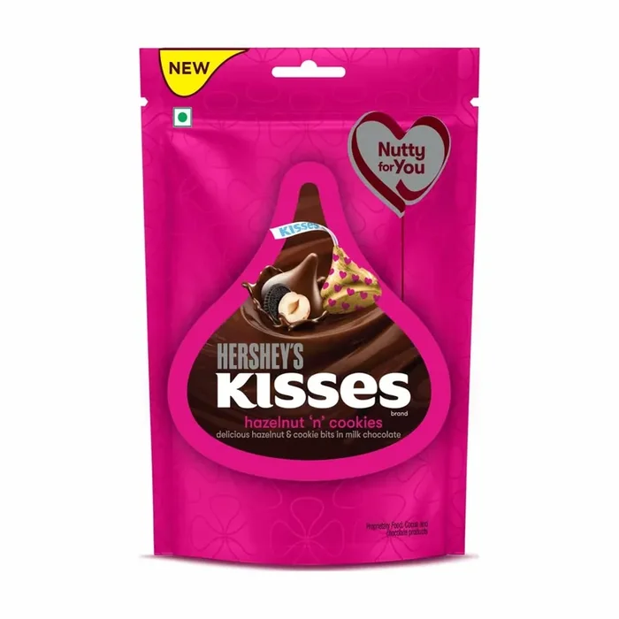 HERSHEY‘S Kisses Hazelnut ‘N‘ Chocolate Cookies Melt-In-Mouth Choclatey Delight 100.8 grams