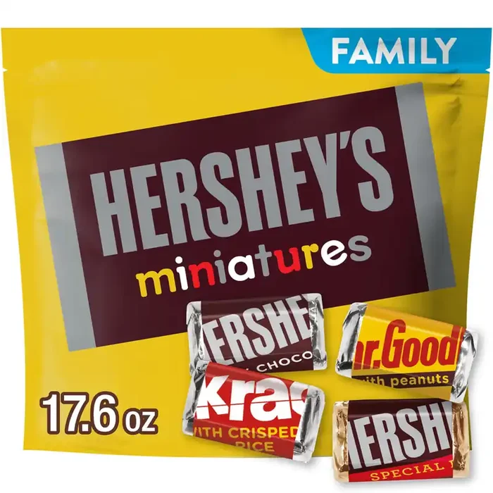 HERSHEY‘S Miniatures Bag 498 Gram, Chocolate, Pack Of 1, Multicolour