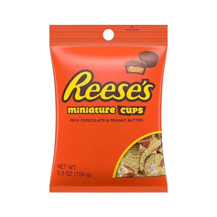Hershey‘s Resses Minature Cups Milk Chocolate and Peanut Butter, 150 G