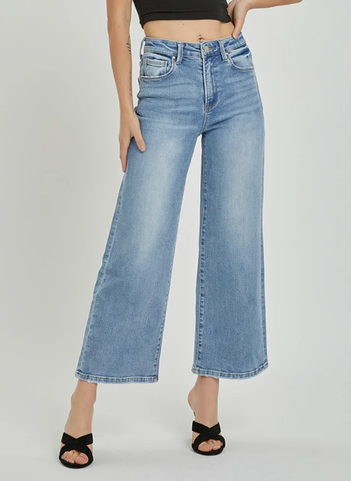 High Rise Wide Crop Jeans – Risen