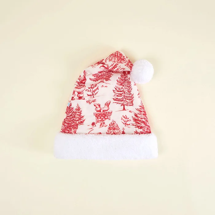 Holiday Red Christmas Father Christmas Kids Poshmas Hat | Posh Peanut®
