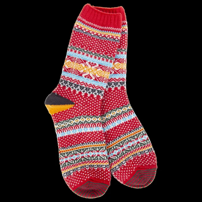Holiday Seasonal Crew – Red Multi