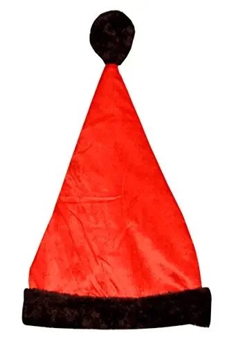 HOME HEART brands Brown plush Santa Cap for Christmas new year party & Made in India.. PACK OF TWO for 0-6 month(3392N8)