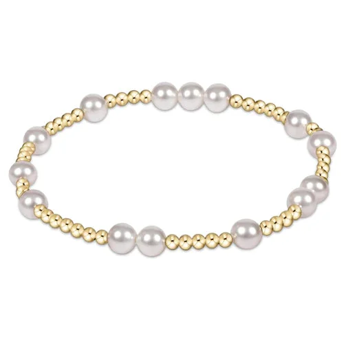 Hope unwritten 6mm bead bracelet – pearl