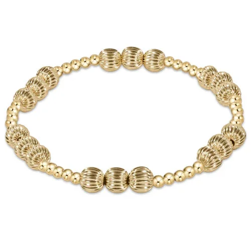 hope unwritten dignity 6mm bead bracelet – gold